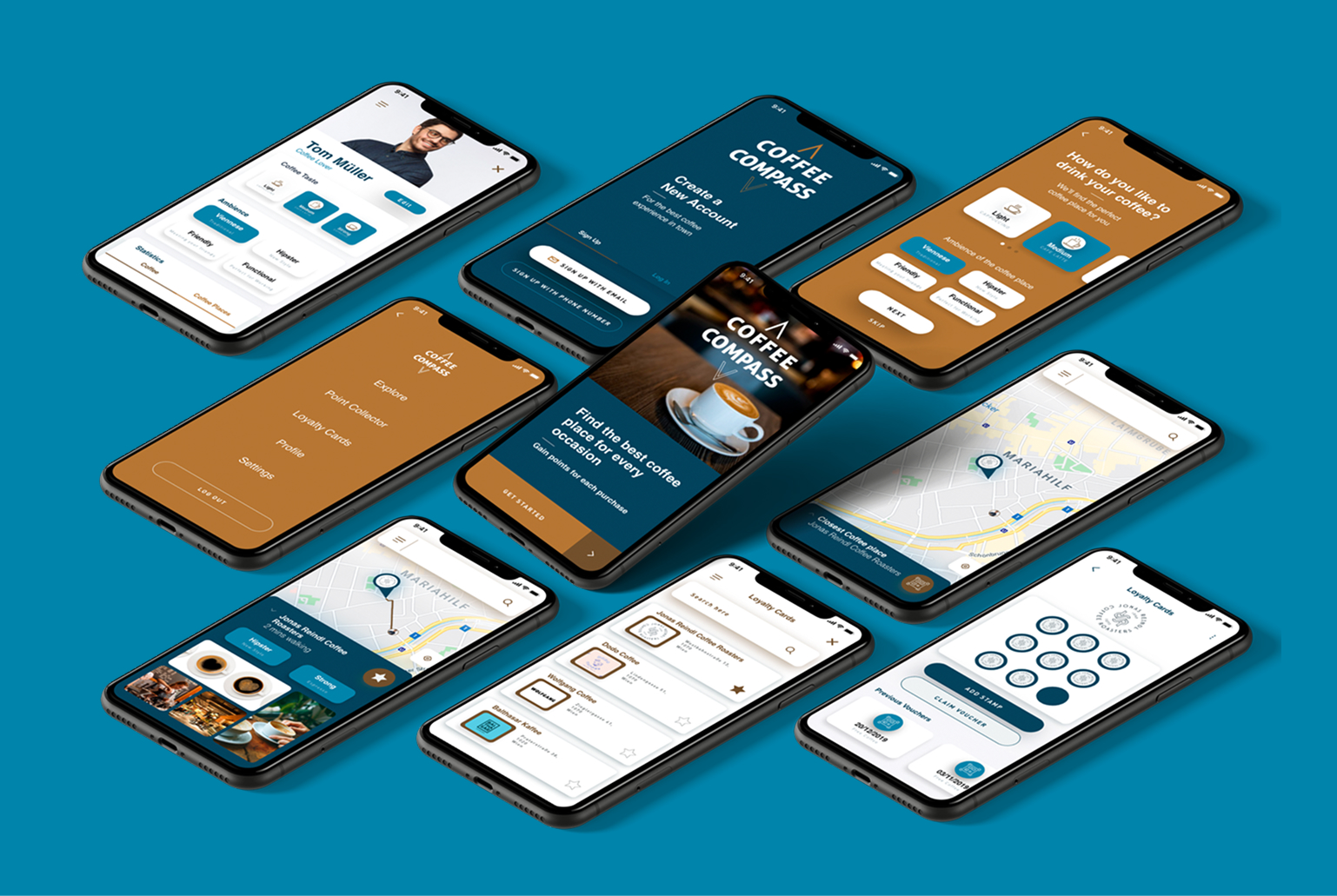 Coffee Compass app